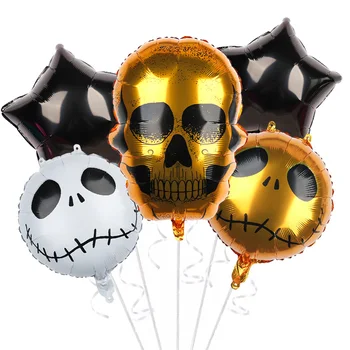Halloween Balloons Set Cartoon Happy Birthday Home for Decor Balloons Party Decorations Halloween Props Balloons