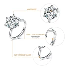 Engagement Diamond Ring High-end Inlaid With 5 Carats Oversize Moissanite Fashion Engagement Diamond Ring