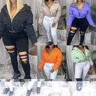 Ladies Coat Winter 2021 New Solid Color Thick Ladies Fashion Warm Hooded Bubble Coat For Women