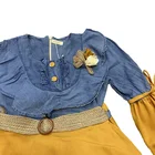Child 2021 New Bohemian Style Denim Skirt Turkey Libya Jordan Muslim Skirt Child Clothing Set