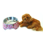 Bowl Color Pet Dog Bowl Melamine Double Non-slip Dog Bowl Color Pet Bowl