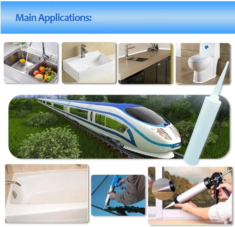 Automotive Auto Car Glass Adhesive Windshield Sealant Seam Sealer Silicone Polyurethane Pu Sealant 300ml factory