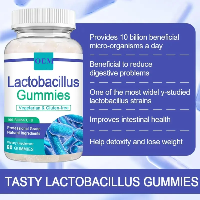 Oem/odm/obm Lactobacillus Gummies Promote Intestinal Peristalsis