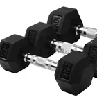 Gym 2021 New Arrival Dumbbells Hex Dumbbell Rubber Home Gym Equipment Rubber Dumbbell