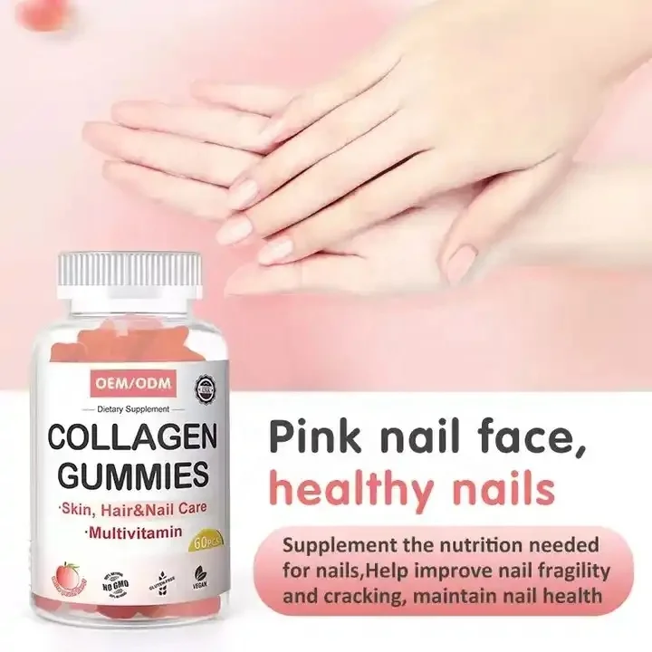 Oem Brightening Whitening Skin Gummies Collagen Supplements Collagen L