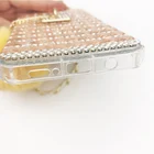 Diamond Cover Fashion Soft Rex Rabbit Fur Ball Mobile Phone Cases For IPhone 12 Perfume Bottle Diamond Phone Cover