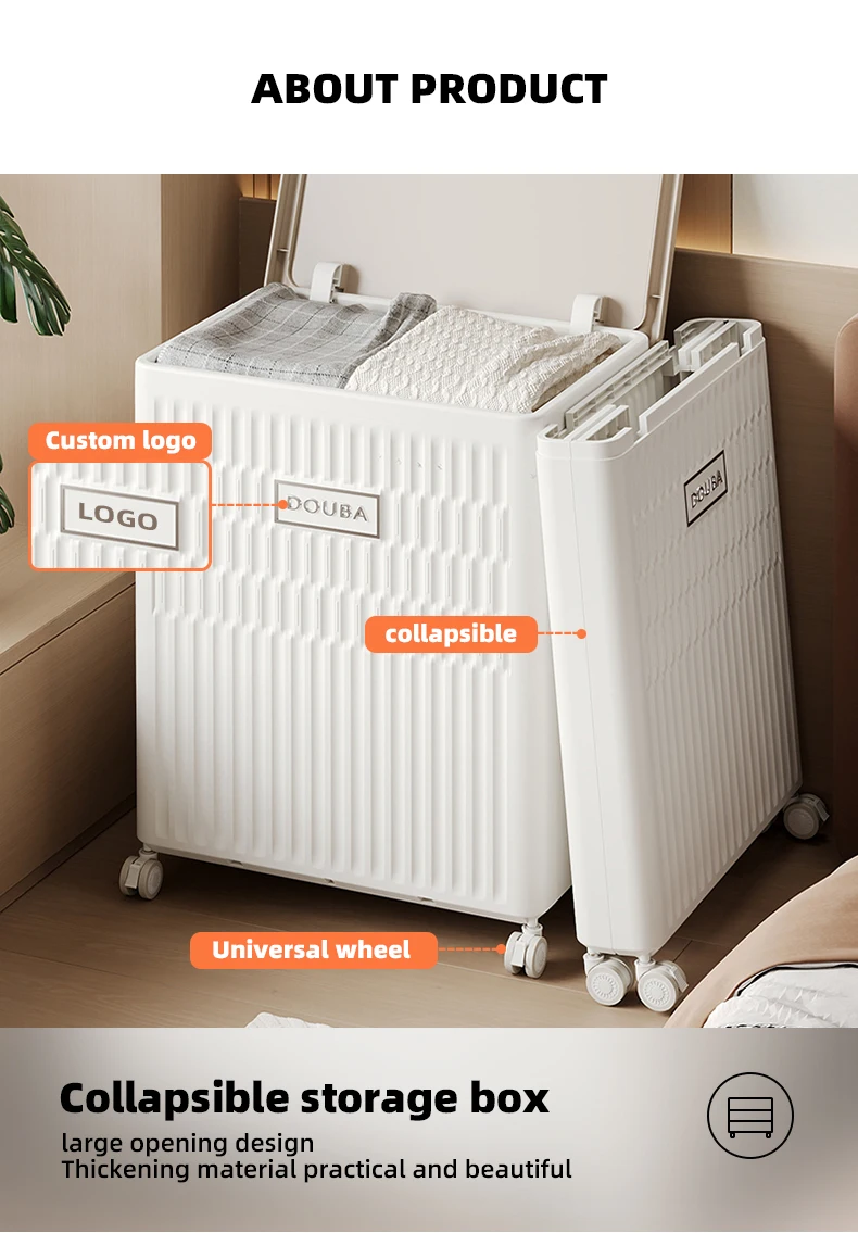 Wannuo Multipurpose Plastic Storage Box Doll Storage Box Household Foldable Storage Box With Wheels for Flexible Movement manufacture