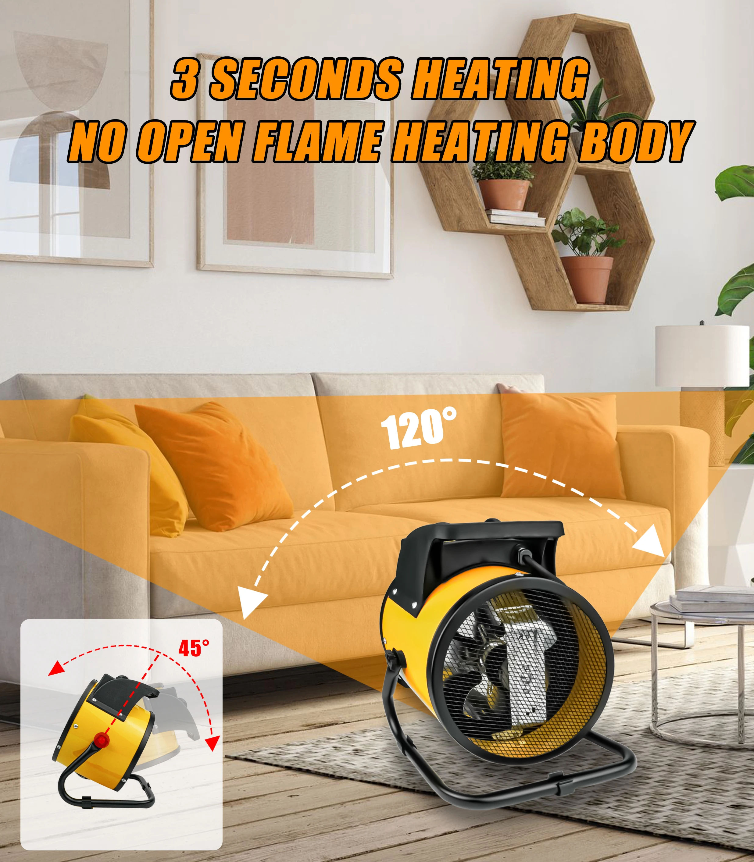 Ptc Electric Fan, 3KW, Portable - detail 16