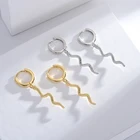 Earring Earrings Zola Minimalist 925 Sterling Silver 18k Gold Plated Snake Hoop Earring For Women Fashion Jewelry