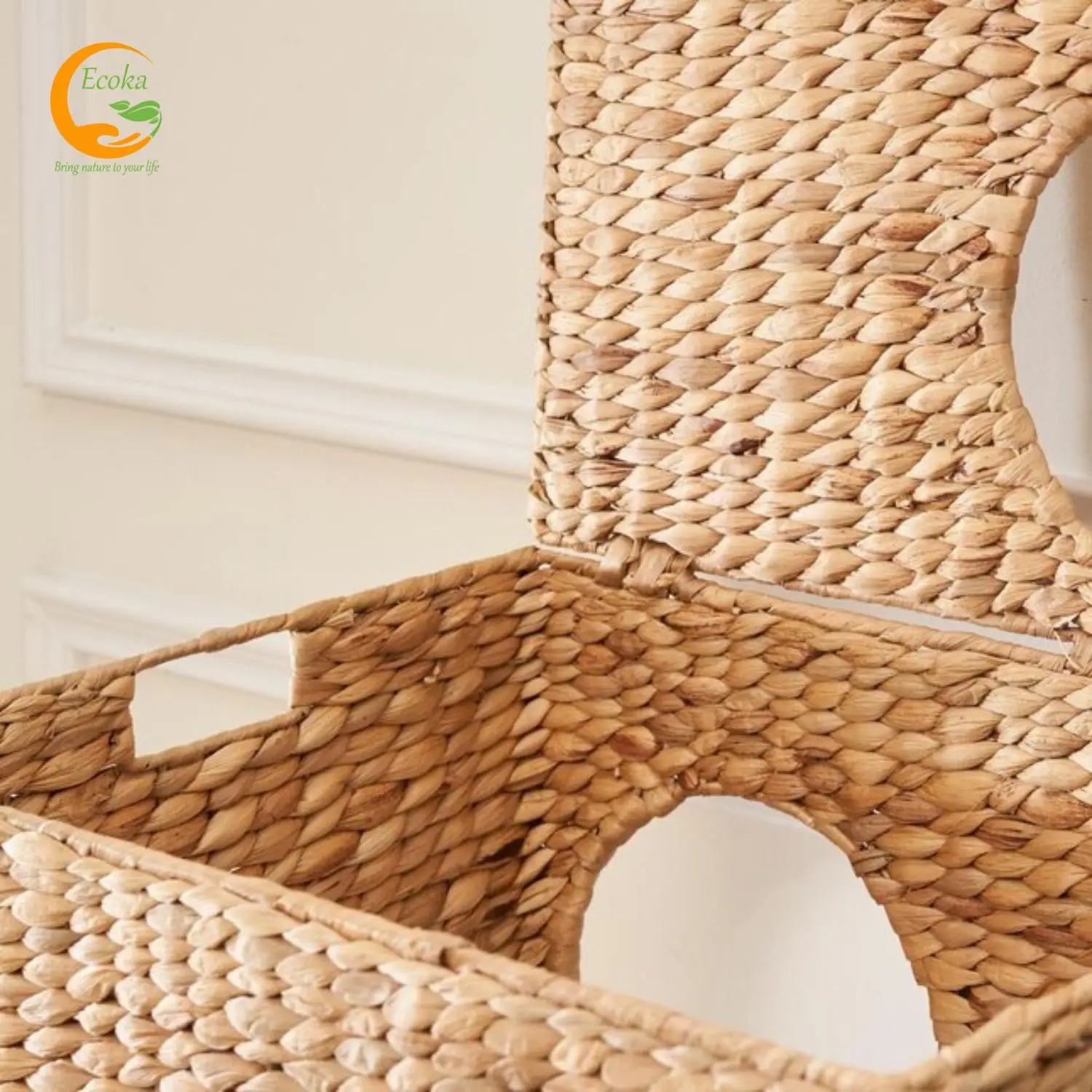 Vietnam Customizable Lightweight Water Hyacinth Pet Cage Handcrafted Rectangle Shape Bed for Cats and Small Dogs Solid Pattern H9d257a3746dc438a9ba3d09530fdaf4aQ