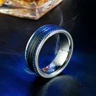 Ring Ringring Dark Blue Plated Jagged Designed Unique Custom Steel Men's Finger Ring