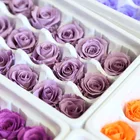 Rose Roses Wholesale Yunnan 12 Heads Preserved Rose Box Luxury Diy 3-4 CM Grade B Boxes For Roses