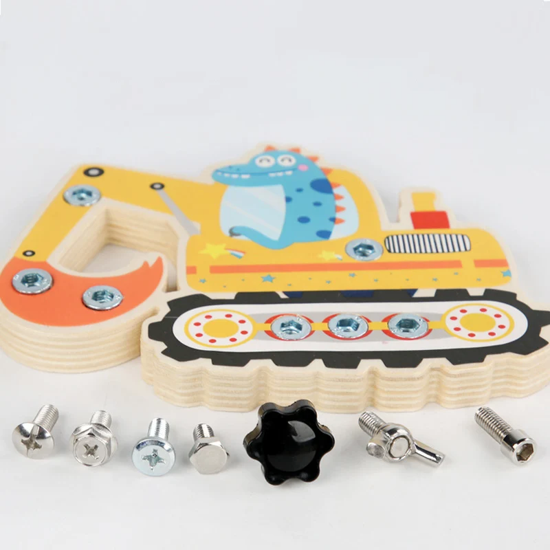 Ensemble de tournevis de voiture Montessori, activités occupées pour tout-petits, ensemble d'outils pour enfants, motricité Fine, fabrication de jouets sensoriels éducatifs