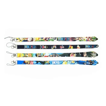 UFOGIFT Anime One Piece Cartoon Badge Keychain Mobile Phone Lanyard Long Section Hanging Neck Lanyard Hot Gift for Anime Fans