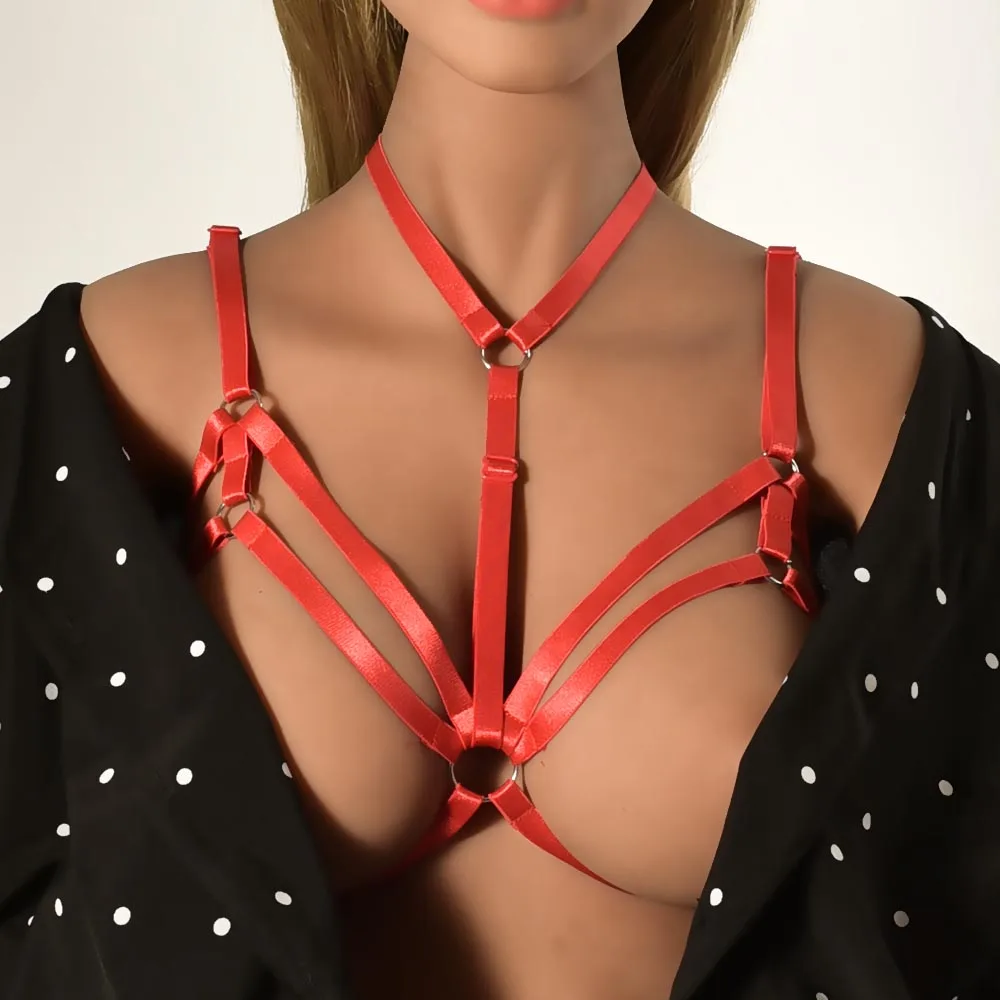 Women Rave Wear Body Harness Lingerie 