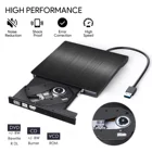 Dvd External CD DVD Drive USB 3.0 Type-C Portable Optical Superdrive Burner Player Writer CD DVD /- RW Compatible Wi