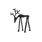 Art Art Nordic Christmas Animal Decorative Deer Design Metal Table Decor Desktop Art Craft Table Home Decoration
