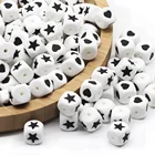 Beads Bead Silicon Drop Shipping Bpa Free Silicone Cube Beads Star Heart Saft Food Grade Silicone Beads