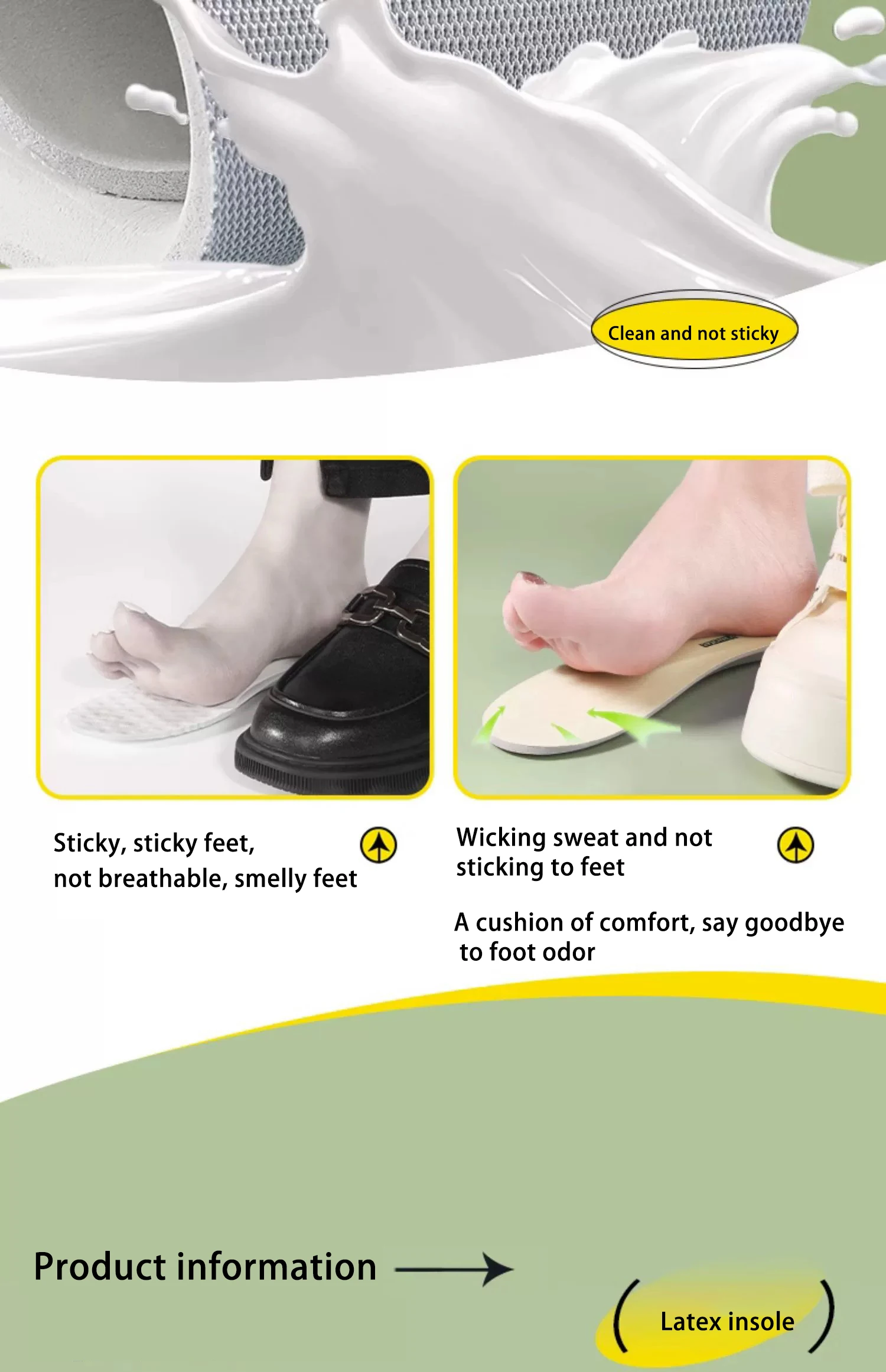 Latex Leather Shoe Insoles Wholesale Breathable Pads Latex Leather Shoe Insoles Wholesale Breathable Pads