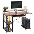 Desk Study For Desk Desk MINGZAN Computer Desk With Storage Shelves/Keyboard Tray Study Table For Home Office