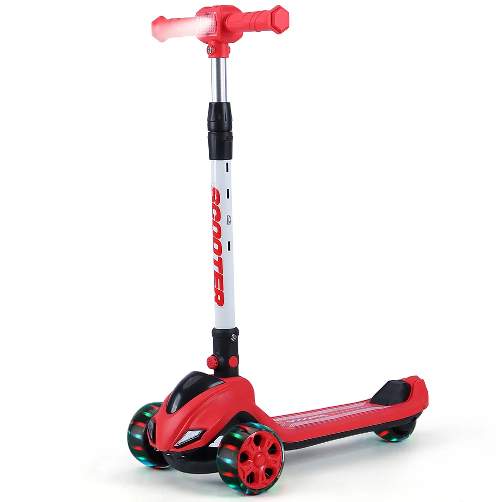 Hot Selling High Quality Children Scooter New Model Cool Cheap 3 Wheels Kids Kick Pedal Scooter With Led Lights For Kid