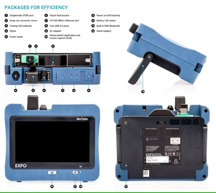 Optic Fiber Tester OTDR For live Fiber Troubleshooting