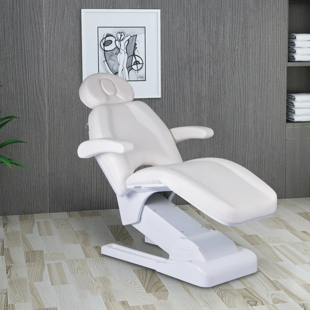 Modern medical chair podiatry beauty bed white electric patient tables silla tilting adjustable spa body treatment beds