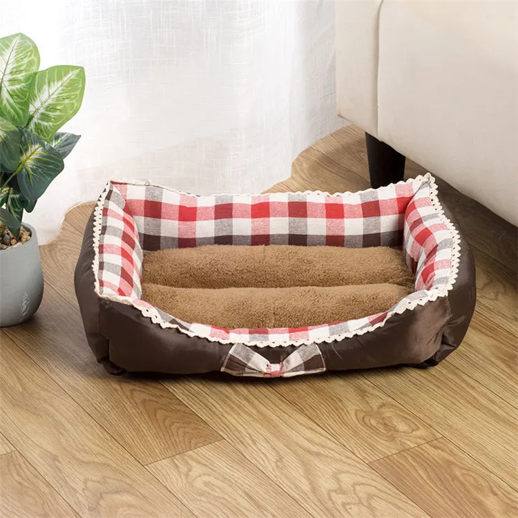 Manufacturers Lace bow pet nest mats washable eco friendly wholesale dog beds