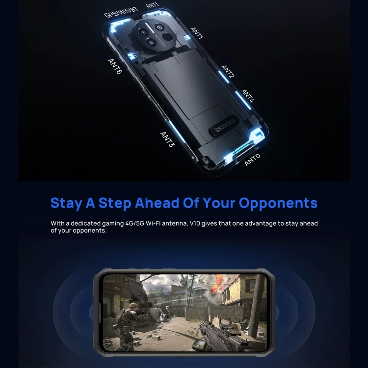Hot Selling 5G Cell Phone Doogee V10 8GB 128GB IP68 Waterproof 8500mAh Fast and Wireless Charging Android 11 Mobile Phone 12 H9d5a80383a50401b874b23fed3bbb265i