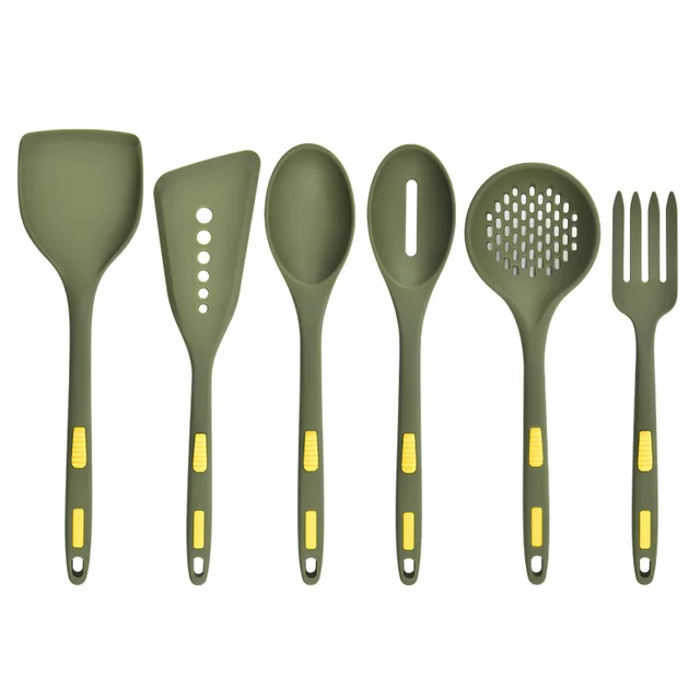 New 6-Piece Food Grade Silicone Kitchenware Utensils Premium Kitchen Tools Silicone Suit