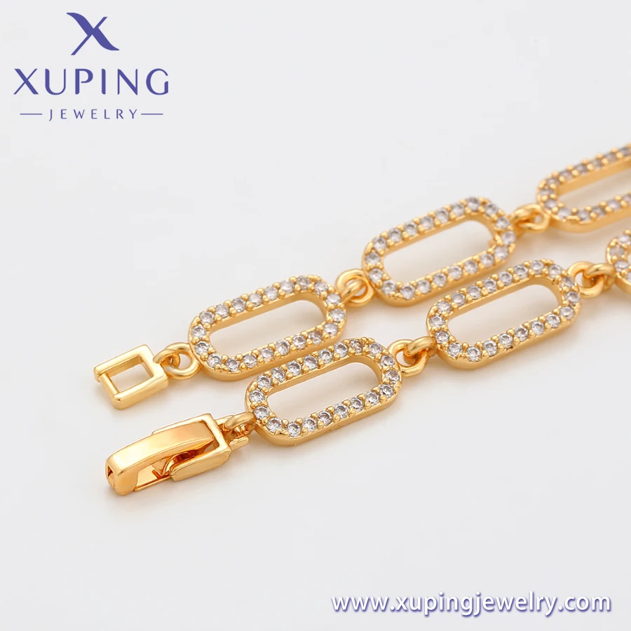 Braclet-628 Xuping jewelry fashion and delicate new diamond set 18K gold versatile INS style temperament bracelet