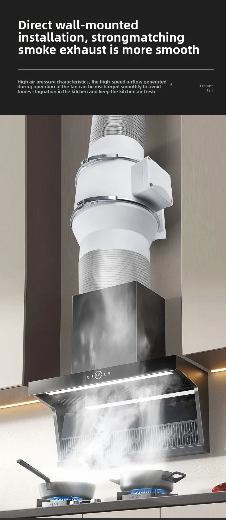 Inline Duct Fan, 8inch, Electric, Plastic - detail 6