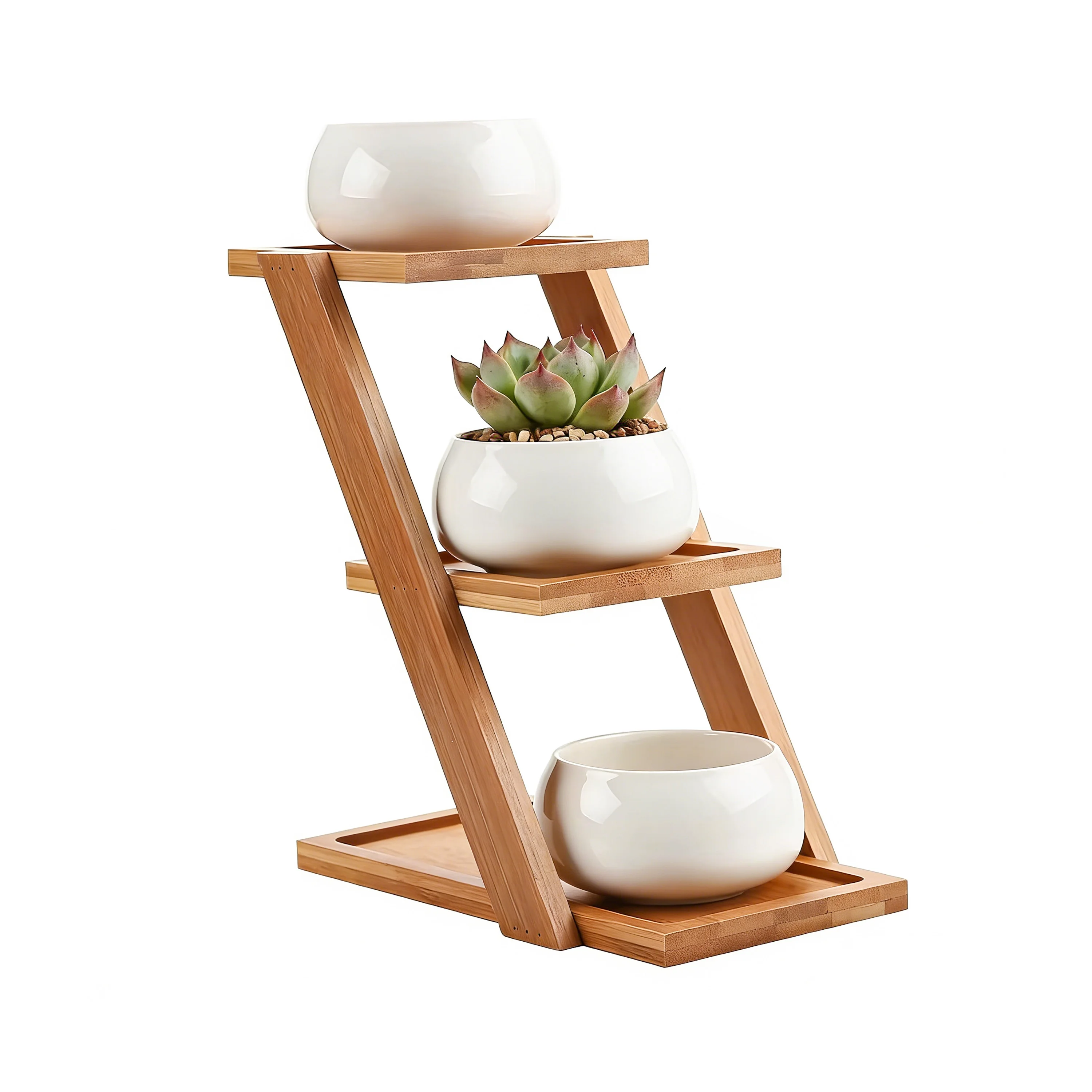 product plant stand tabletop succulent planter shelf mini desktop flower pot holder for home office balcony decor tiered display rack-2