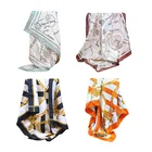 Square Scarf Square Chinese Scarf Wholesale Custom Scarves Women Digital Print 100 Silk Satin Square Scarf