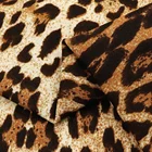 Shirt Skirt Manufacturers Sell Custom Summer Shirt Skirt Dress Clothing Leopard Print Fabric
