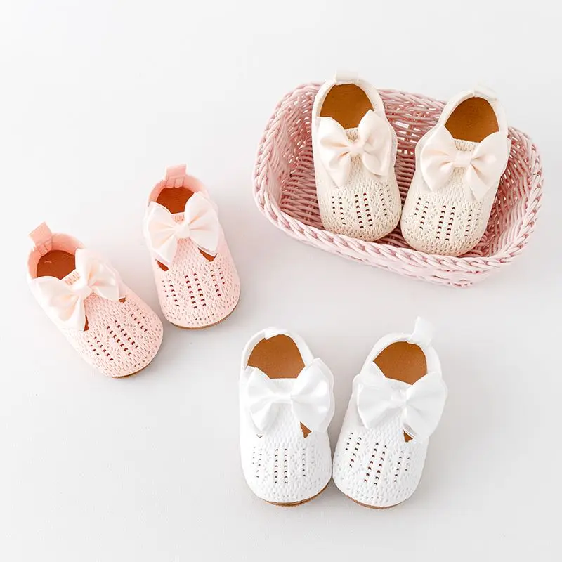 Fashionable Casual Baby Girl Princess Shoes Breathable Mesh Soft Rubber Sole Spring Summer Autumn Shoes 0-18 Months details
