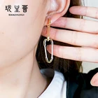Earrings Earrings European American Exaggerated Versatile Personality Golden Pin Earrings