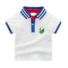 Polo Shirt Kids Pure Cotton Solid Color Embroidery Polo Shirt Kids Sport Clothes