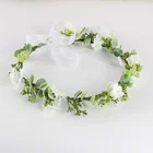 Floral Artificial Floral Crown Green Flower Crown Floral Bridal Headpiece For Photo Prop