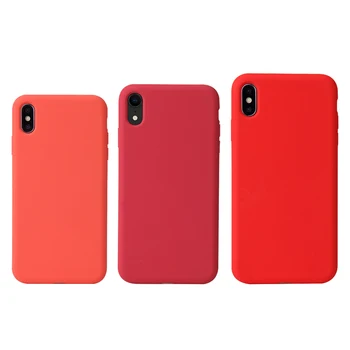 Mobile Accessories For iPhone Silicone Case Genuine Liquid Silicon Phone Case For iPhone XR Anti-fouling Rubber Back Cover