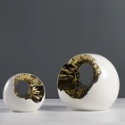 Decoration Wholesale Price Modern Nordic Decoration Broken Round Ceramic Ornament