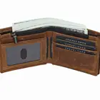 Leather Wallets Wallet Wholesale Crazy Horse Cowhide Leather Men Wallets Vintage Genuine Leather Thin Wallet