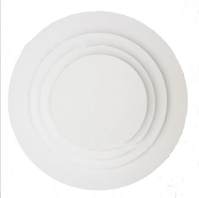 Round Shape Stretched Canvas Board with Pine Wooden Frame for Oil Painting - 280g/380g Thickness & Eco-Solvent Latex UV Ink Support