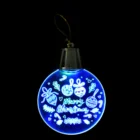 Ornament Christmas Hanging Acrylic Ornament With LED Light