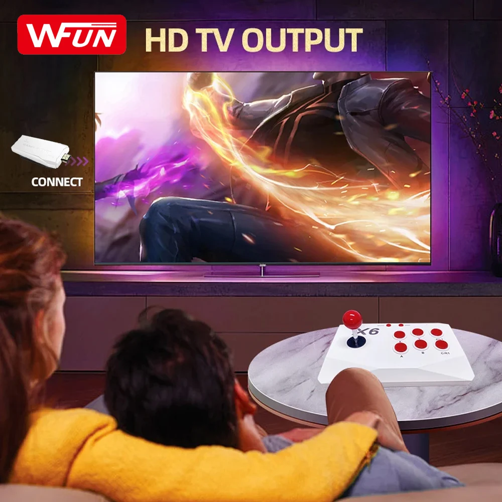 X6 Arcade Game Console 4K HD TV Game Stick with Double Arcade Joystick Built-in 20000 Games Stick 15 H9d82b97ef49c494da506b3e95ad39e08p