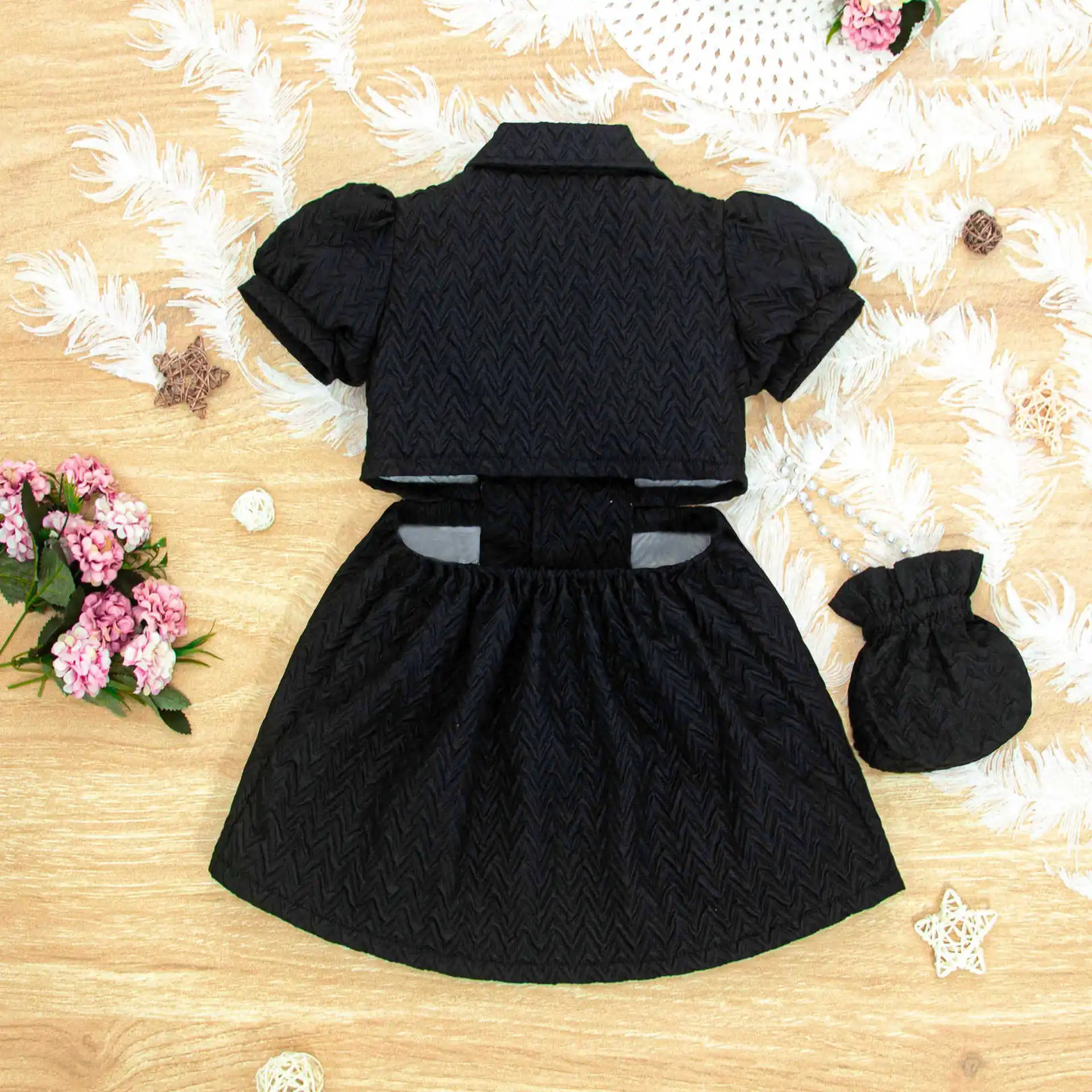 2023 summer toddler girls clothing boutique little girls children short sleeve one-piece clothes kids casual dresses