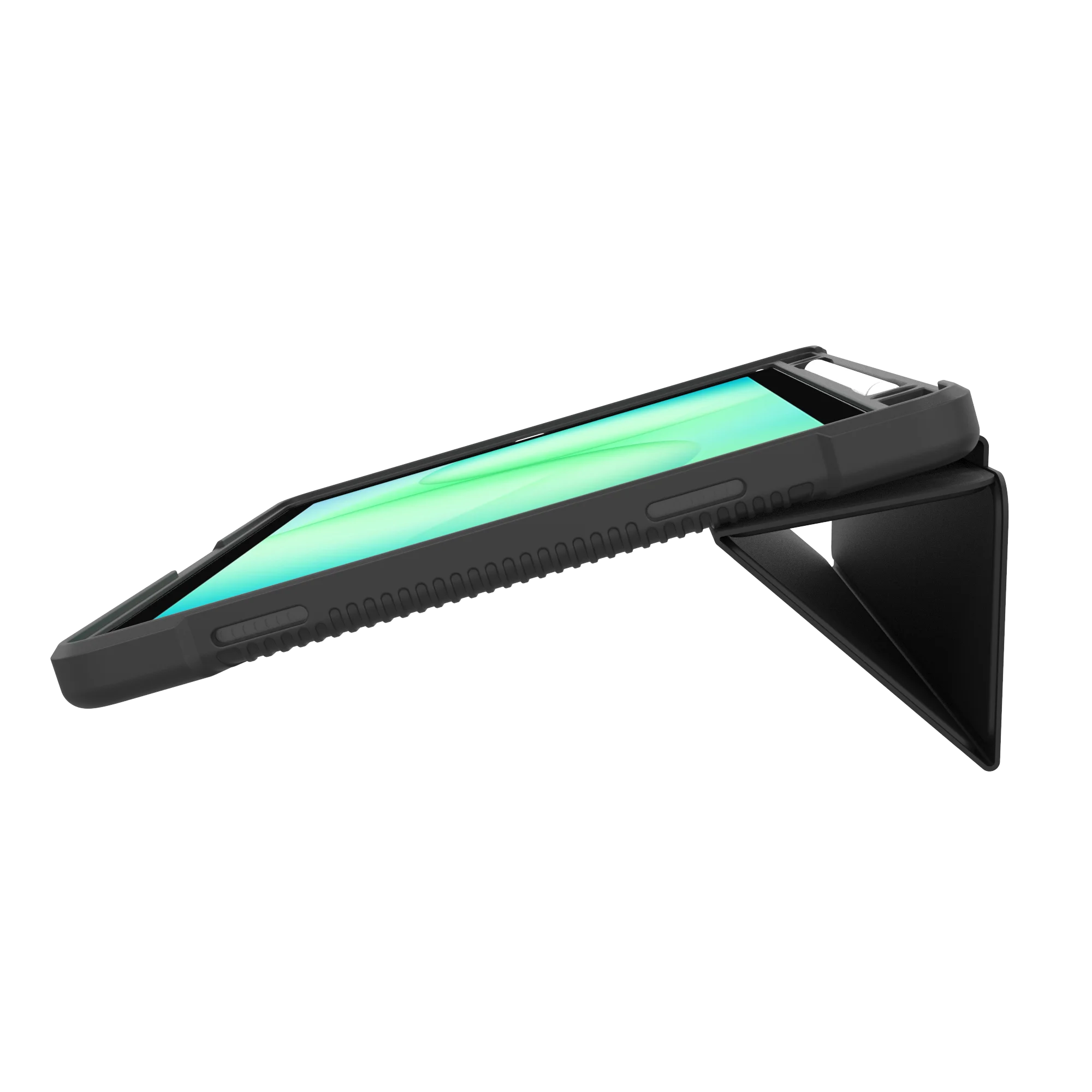 product laudtec for tpu pc cover shockproof rugged hard tablet case with anti fingerprint features for samsung tab a11 a9 black-6