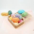 Knitting Crochet Bag Yarn Handy Super Bulky Crochet Knitting Yarn Baby Cotton Hand Knitting Milk Cotton Bags
