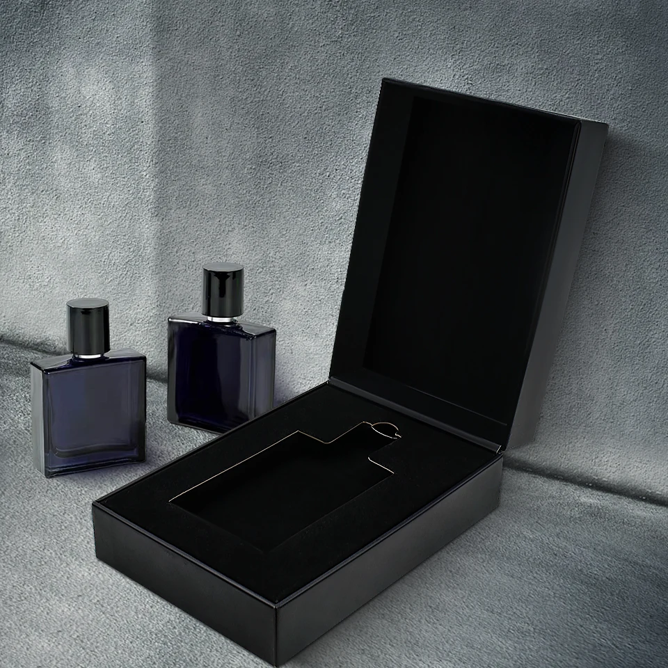 Luxurious Black Perfume Discovery Set Sample Bottle Packaging Box Perfume Bottle Packaging Box supplier
