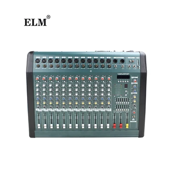 Multifunctional 12 Channel effect sound mixer console professional sound audio power mixer for wholesales